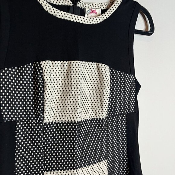 Anthropologie Yoana Baraschi Sheath Channeled Dots Column Dress - Picture 3 of 6